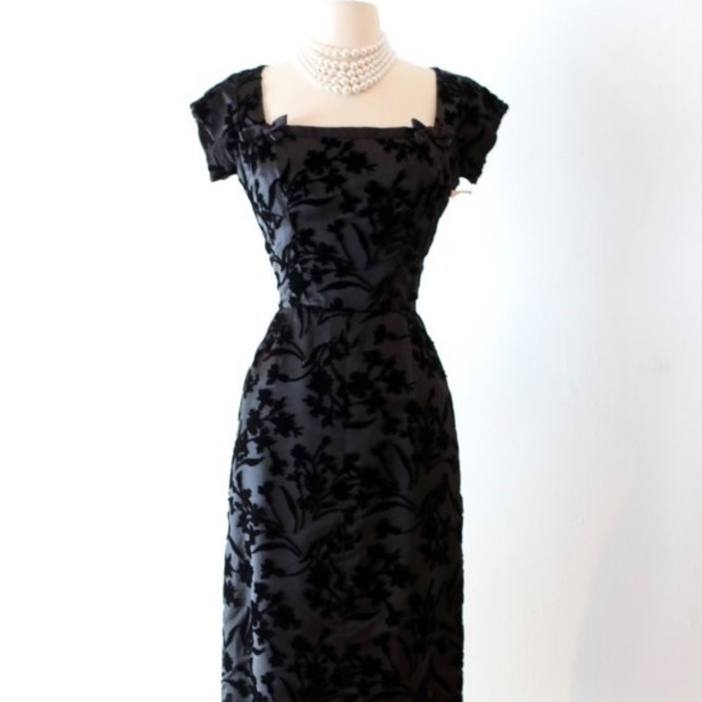 1961 Sophie Gimbel silk velvet Dress & Jacket